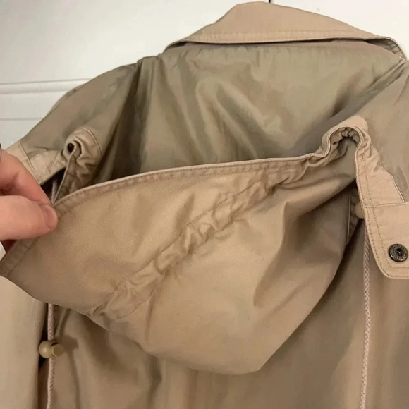 Eddie Bauer Women’s Beige Outdoor Utility Jacket Parka Vintage Coat Size Small - Picture 12 of 13